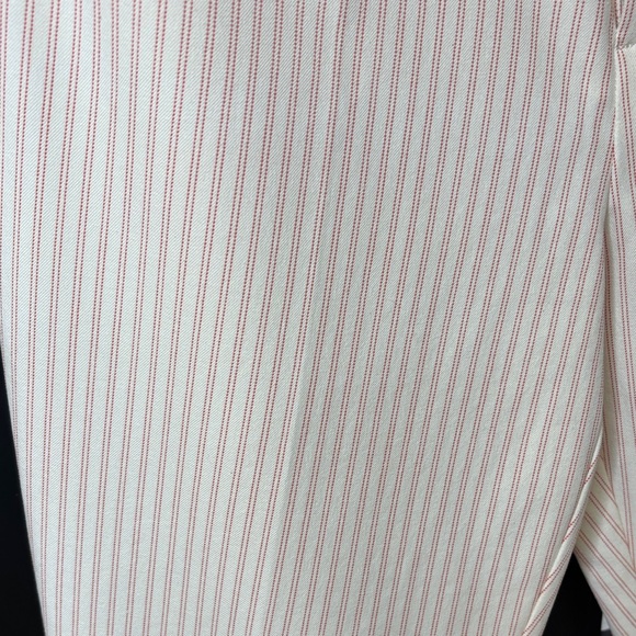 🤍 Anthropologie Essential Slim Striped Cream Pants Size 12 🤍 - Picture 4 of 16